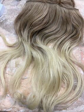 Blended Light Brown to Blonde Clip-In Hair Extensions - Natural Ombre